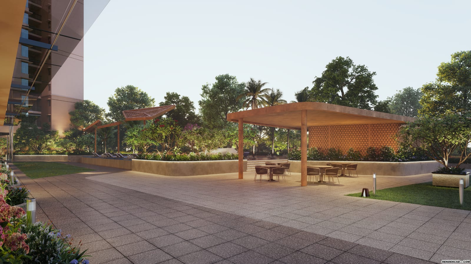Pergola Seating Court